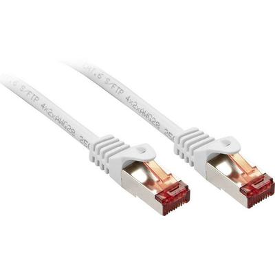 LINDY 47382 RJ45 Netzwerkkabel, Patchkabel 1.00 m Weiß 1 St.