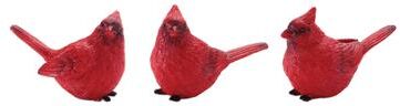 Melrose International Cardinal Bird Figurine (Set of 6)