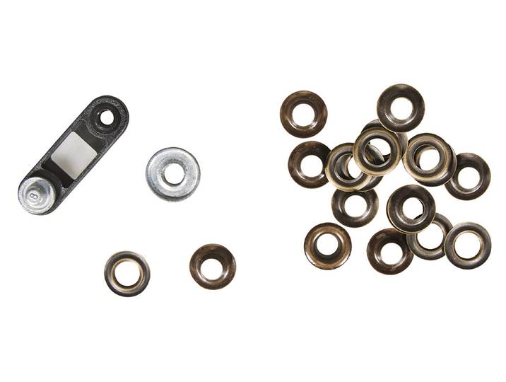 Rayher Metall-Ösen zum Einschlagen 18 mm 10 Stück