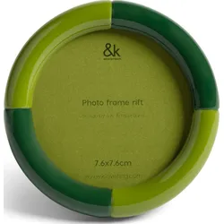 Rift Bilderrahmen rund 7,6 cm, grün