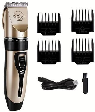 Happy Pet Pantry Pet Hair Trimmer Rechargeable Dog Grooming Clippers & Cat Grooming Kit For Home Use a