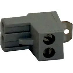 Wolf Gegenstecker grau 2-polig 2744615 mit Brücke, für KM-Modul