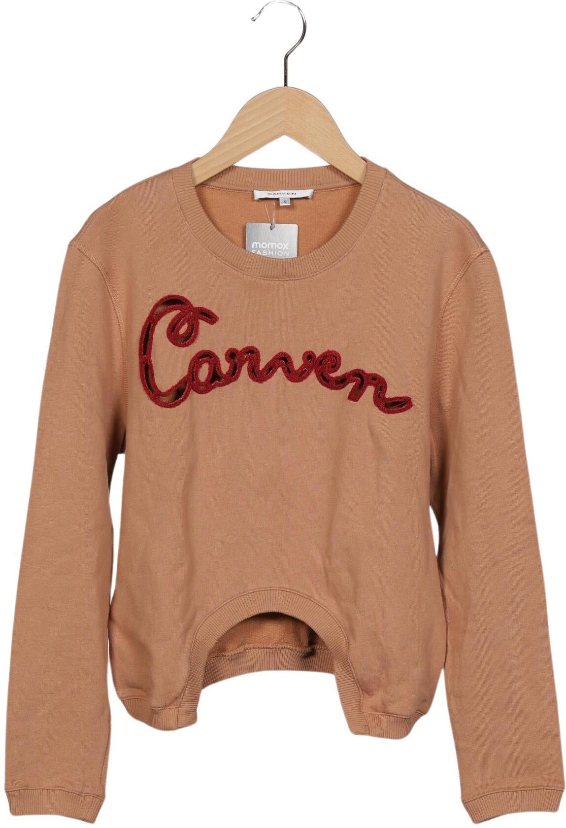 Carven Damen Sweater, Beige, Gr. S, Baumwolle - Second Hand