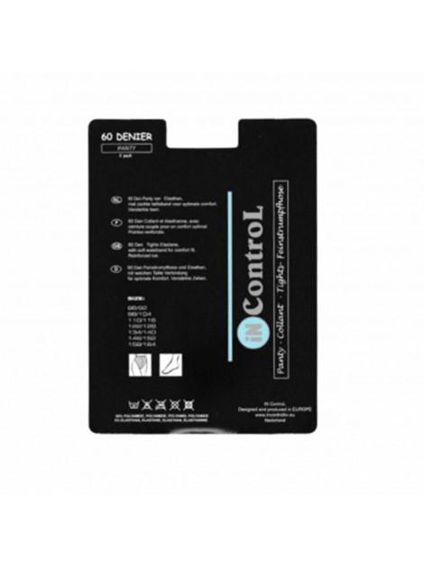In Control 899 2pack 60 denier panty BLACK