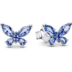Pandora 294230C01 Damen-Ohrringe Silber Ohrstecker Schmetterling Blau