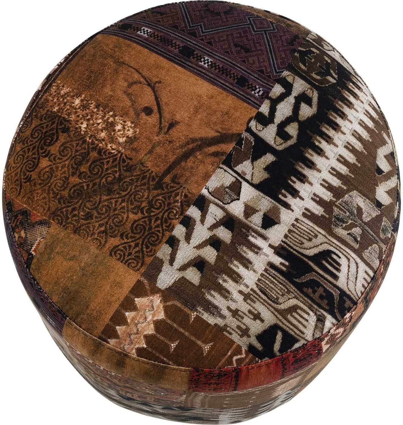 Hocker KARE DESIGN "Cherry Tahiti 36 cm", braun, B:37cm H:44cm T:37cm, Hocker, Hocker braun B/H/T: 37cm x 44cm x 37cm, Baumwolle