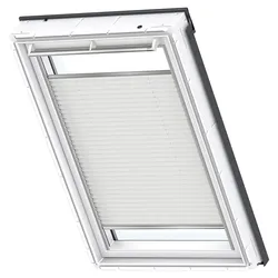 VELUX Wabenplissee Uni weiß Uni weiß 1045, SK08, Aluminiumschiene,Elektro,GGU,VELUX