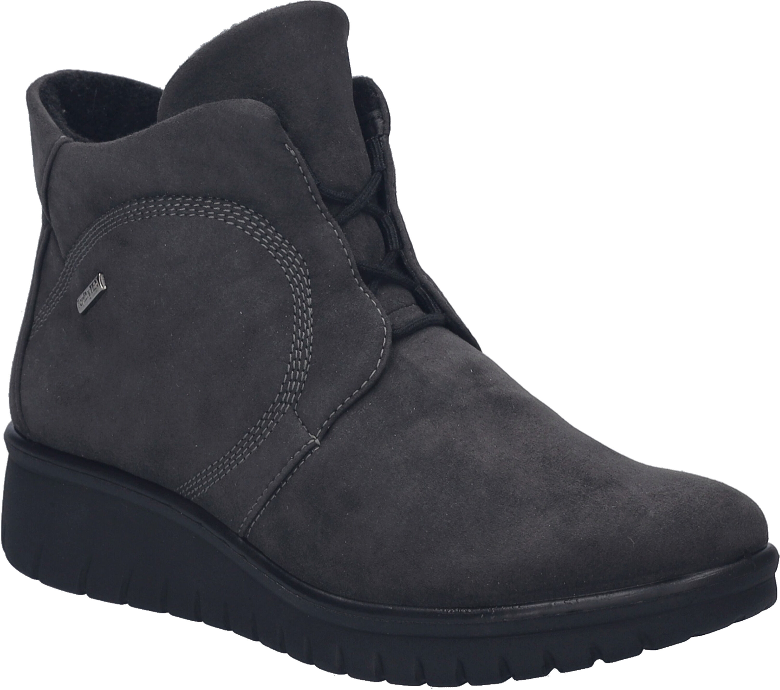 Schnürschuh JOSEF SEIBEL "Calais 80, graphit", Damen, Gr. 36, grau (graphit), Obermaterial: 100% Textilmaterial TEXMAT., Schuhe Schnürschuh
