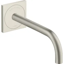 hansgrohe AXOR Uno Waschtischmischer, Elektronik, Unterputz, Ausladung 225mm, Netzbetrieb, 38120800, Farbe: Edelstahl-Optik