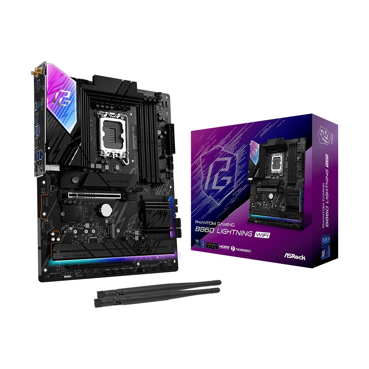 ASRock Lightning Wifi Intel B860 So.1851 DDR5 ATX Retail