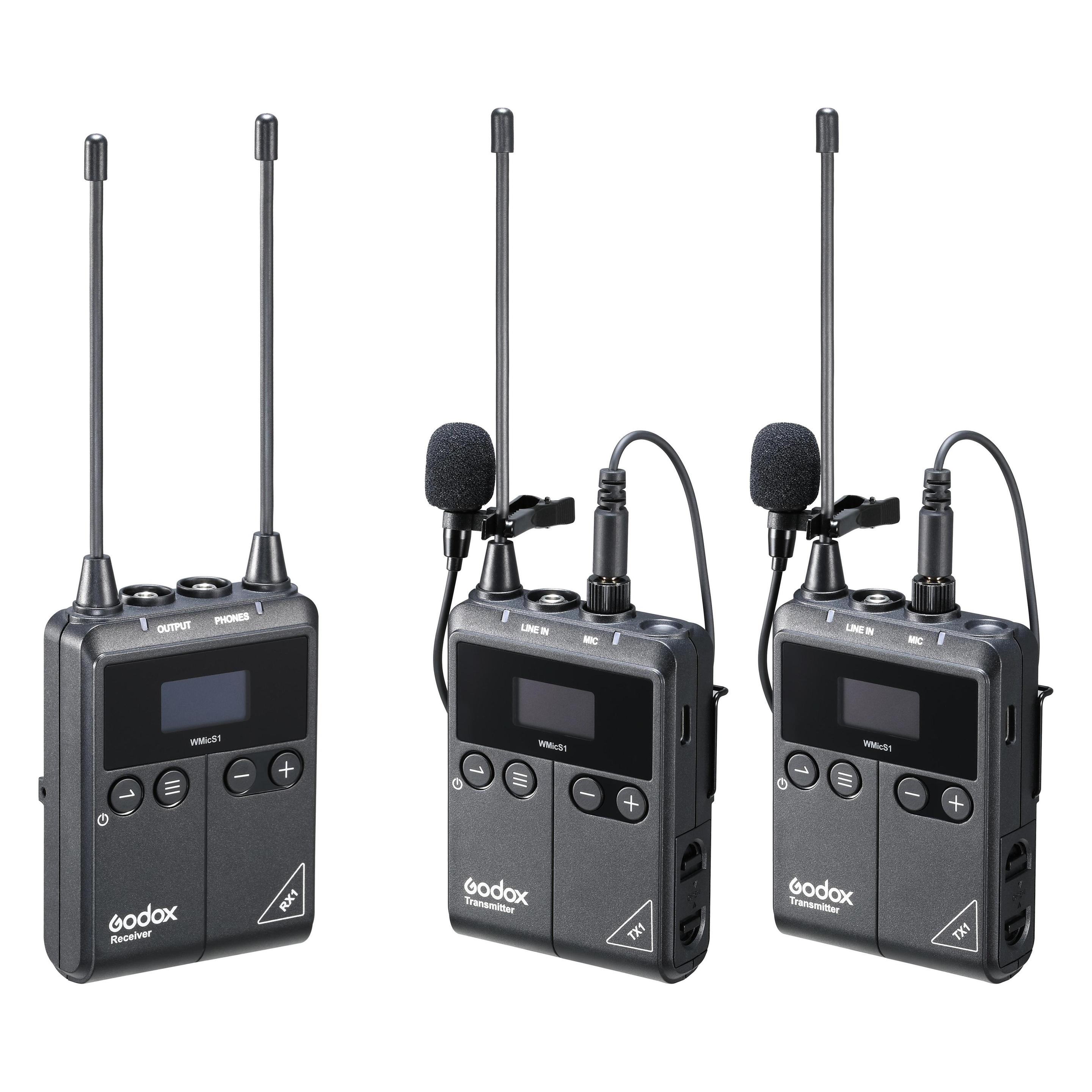 Godox WmicS1 Kit 2 UHF Lavalier Drahtlos System (WmicS1 Kit 2)