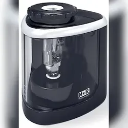 Batterie Spitzmaschine, dreieckig, schwarz/rauchgrau, Batterien 2xAA
