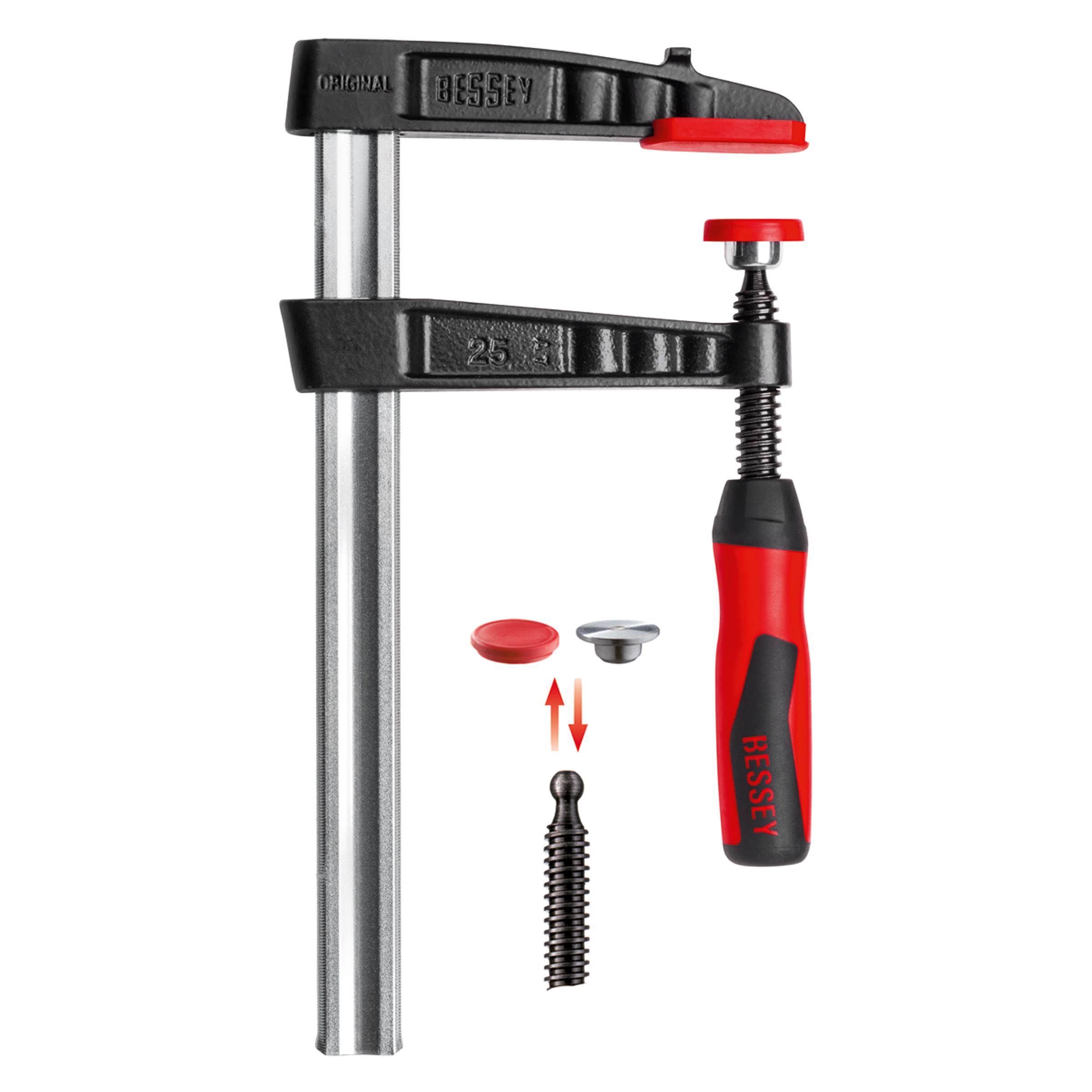 Bessey Temperguss-Schraubzwinge 120x60mm (120 mm) (TG12-2K)