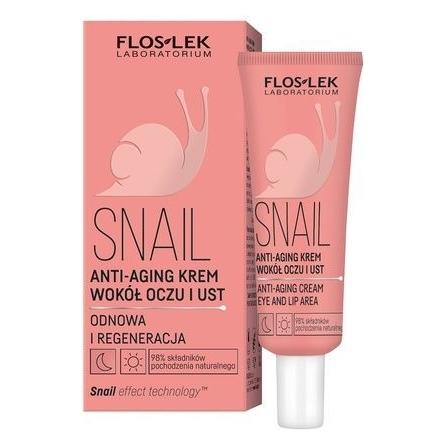 Floslek Snail Anti-Aging Cream For Eye And Lip Area 30ml (Augenpflege Crème, 30 ml, Tag) (46370876)