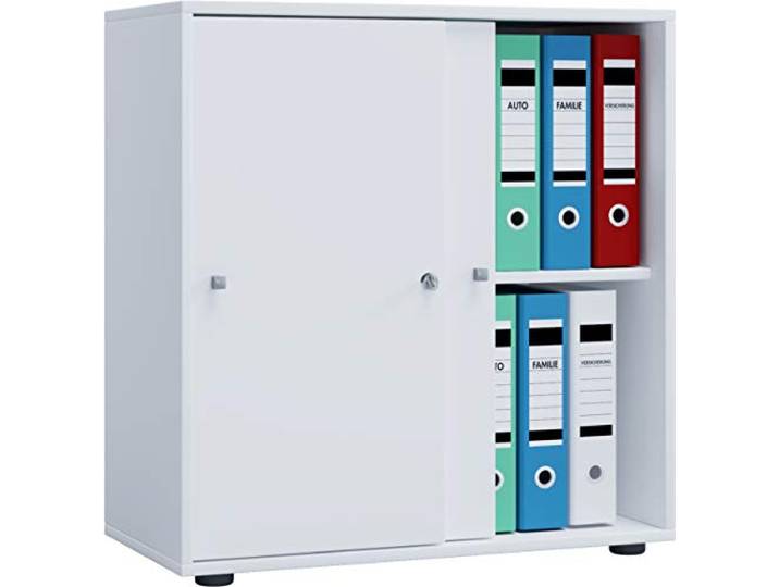 VCM Houten kantoorkast Dossierkast Kantoormeubilair Kast Lona 2-voudige schuifdeuren Houten kantoorkast Dossierkast Kantoormeubilair Kast Lona 2-voudige schuifdeuren Beuken