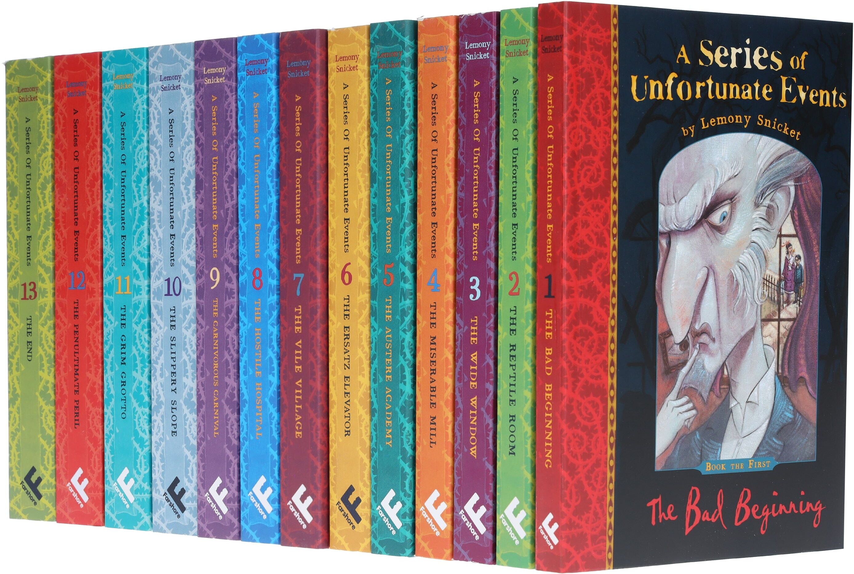 A Series of Unfortunate Events By Lemony Snicket 13 Books Collection Set - Ages 9-14 - Paperback HarperCollins Publishers