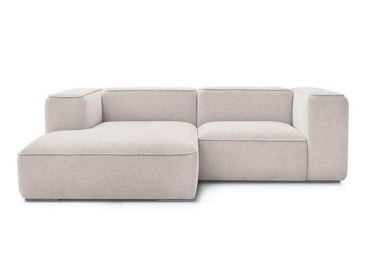 Ecksofa BOBOCHIC ZEPHYR Stoff mit Textur beige