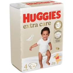 2x Huggies Extra Care (Gr. 4, Tragepack, 33 Stk.)