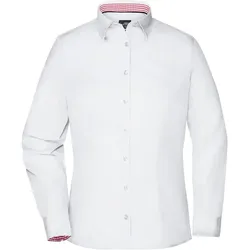 Damen Bluse "JN618" - XS - white/red-white