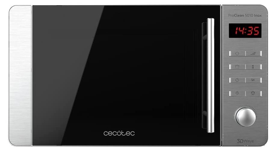 Cecotec ProClean 5010 Inox Vrijstaande magnetron met LED-display, 20 liter, 700 watt