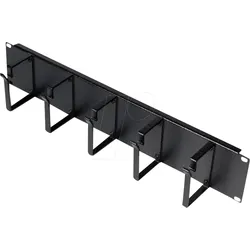 ROLINE 26210264 - 19" Rangierpanel, 2 HE, schwarz
