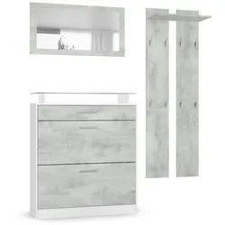 GARDEROBE Loret Front in Beton Oxid Optik