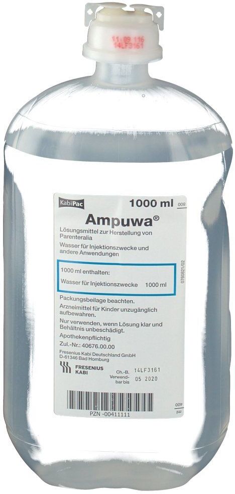 Ampuwa Plastikflasche Injektions-/Infusionslsg. 10x1000 ml Injektions-/Infusionslösung