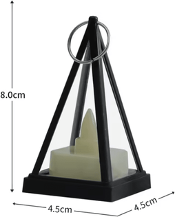 Inspire Curations Flickering Flameless LED Electronic Candle Light 01lzd black