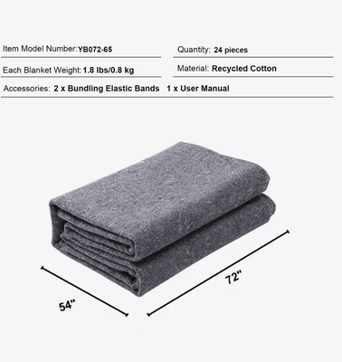 Inspire Curations Heavy Duty Moving Blankets For Furniture Protection 24 Pcs