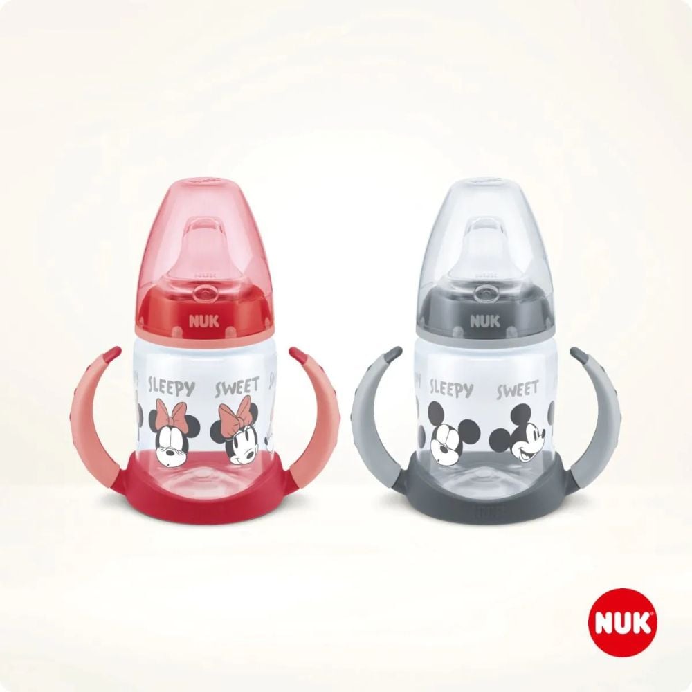 Nuk Disney Mickey Mouse First Choice Biberón de aprendizaje con control de temperatura 150mL Boy
