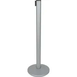 Showgear 2 m Adjustable Crowd Barrier PRO Silber