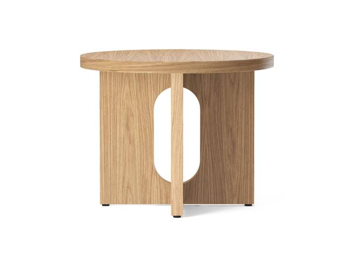 Audo Copenhagen Androgyne Beistelltisch Ø50cm Eichensockel Eiche-Tischplatte