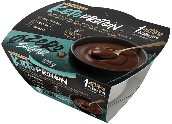 UN ATTIMO IN FORMA Srl KETO Protein Pudding Chocolate, 125 g