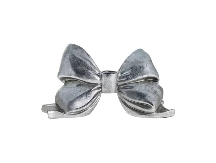 Lene Bjerre Bougeoir Serafina bow 12,7 cm Argent antique