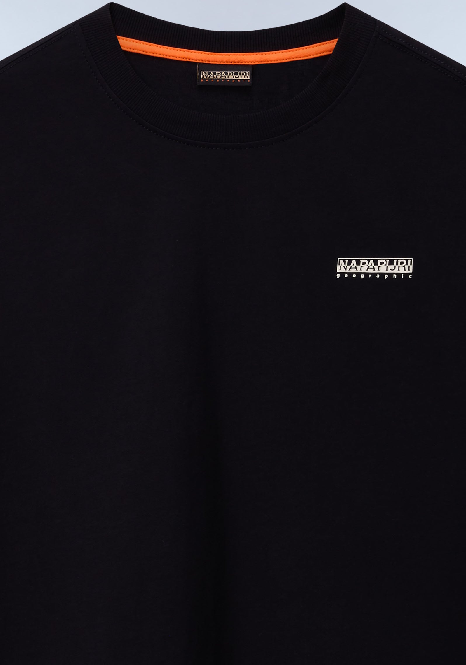 T-Shirt NAPAPIJRI "S-SMALL BOX", Herren, Gr. L, schwarz (schwarz beauty), Jersey, Obermaterial: 100% Baumwolle, normal, Rundhals, Shirts T-Shirt, mit Kurzarm-Design, aus Baumwoll-Jersey, normale Schnittform schwarz beauty L