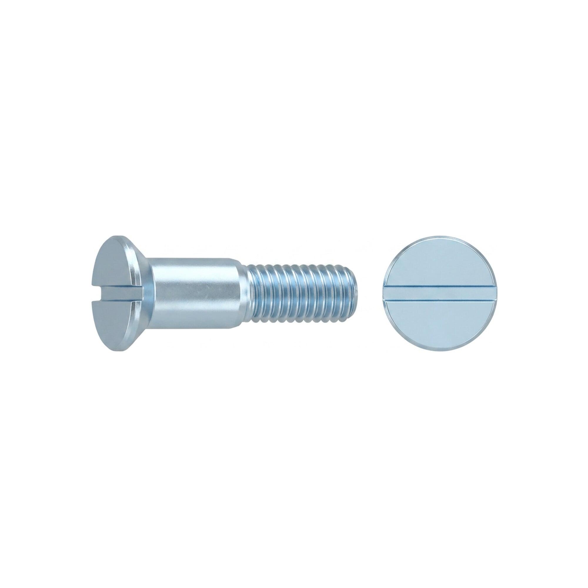 DIN 923 Flachkopfschraube M6x10 Edelstahl A1 blank Schlitz m. Ansatz o. Freistich ; Industrial Quality Supplies (009239100060010)