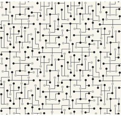 Seabrook Designs Balfour Dotted Lines Unpasted Wallpaper
