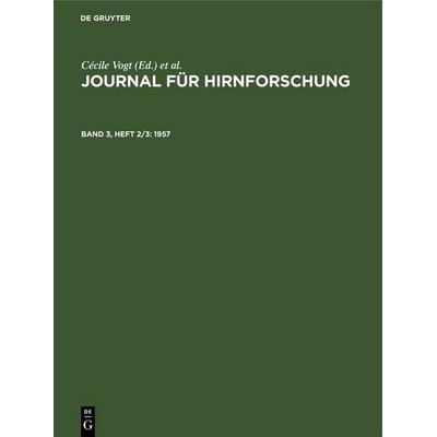 1957, Gebundene Ausgabe von , De Gruyter, 978-3-11-252237-0