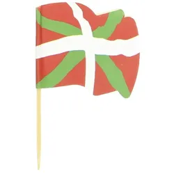 MONOUSO - Flaggenpicker "Euskadi" 6,5cm (144 Stück)