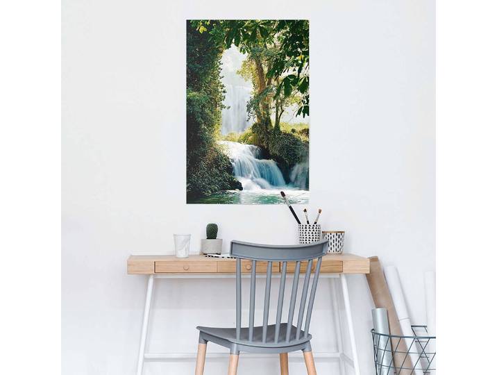 Poster Waterfalls Zaragoza Papier Vert 61 x 92 x 0cm