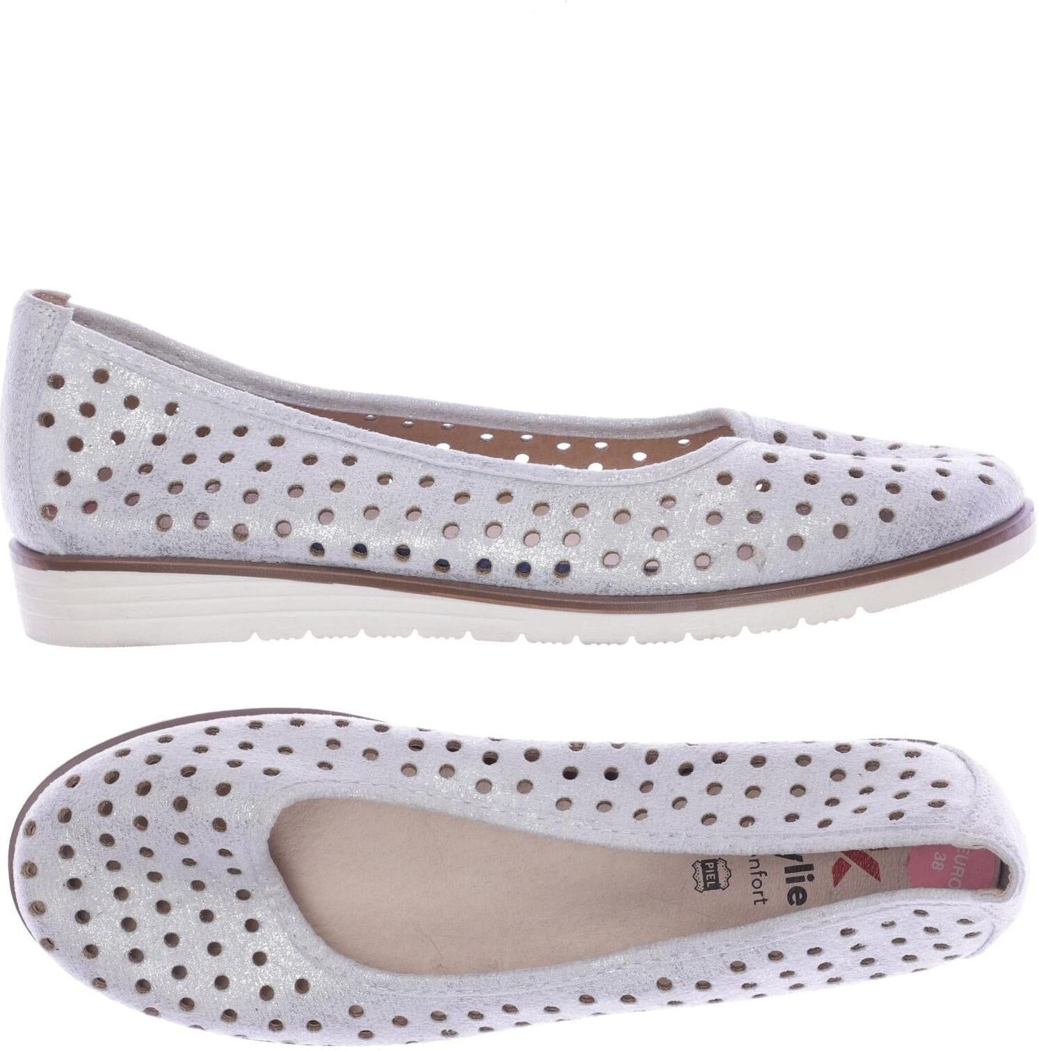 Kendall + Kylie Damen Ballerina, Grau, Gr. EU 38, kein / Etikett - Second Hand