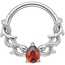 Chirurgenstahl Segmentring Clicker SCHLANGEN + DORNEN
