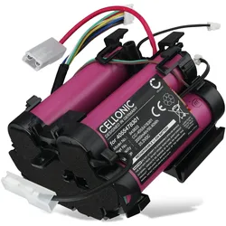 Cellonic Akku für AEG QX 9 1 ALRG, 9 1 ANIM, QX9-1-ULTS, QX91, Electrolux, Staubsauger Zubehör, Schwarz