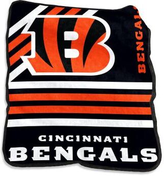 Cincinnati Bengals Raschel Throw Home Textiles by NFL in Multi