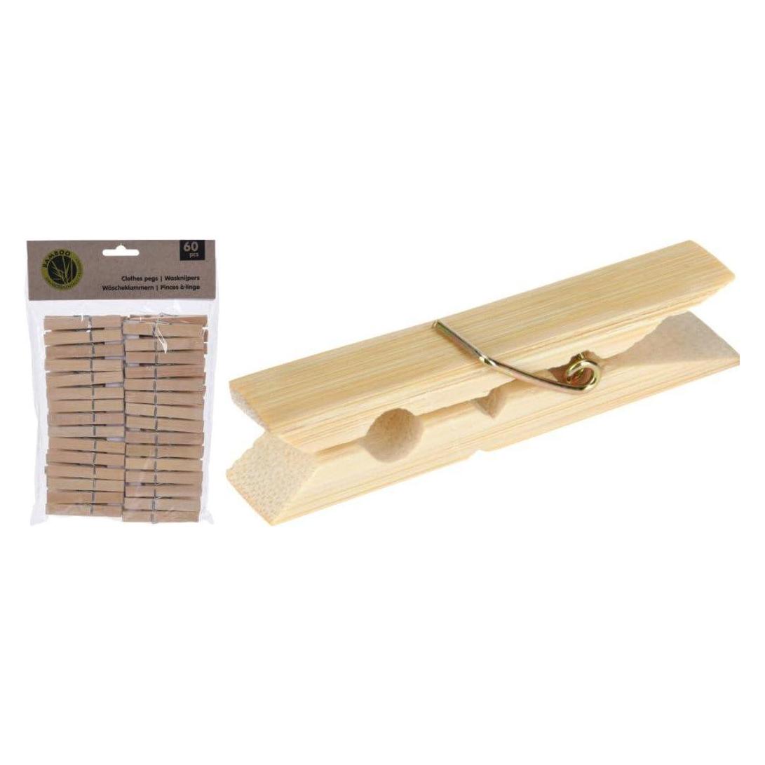 60er-Packung Wäscheklammern aus Bambus (33164712)