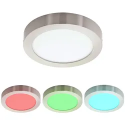 RGB LED Decken Lampe Wohn Zimmer Strahler Flur Leuchte Farbwechsel Dimmer Fernbedienung Eglo 78767