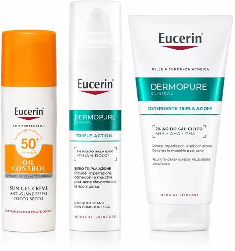 Eucerin Dermopure Sun Protocollo Pelle Impura a Tendenza Acneica