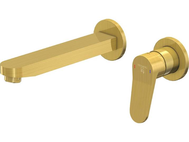 Steinberg Serie 340 Wand-Waschtischarmatur, Ausladung 200mm, für UP-Einbaukörper, 34018143BG