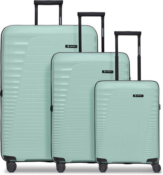 Koffer-Set S/M/L - Mintgrün - Geräumig und leicht - Perfekt für lange Reisen