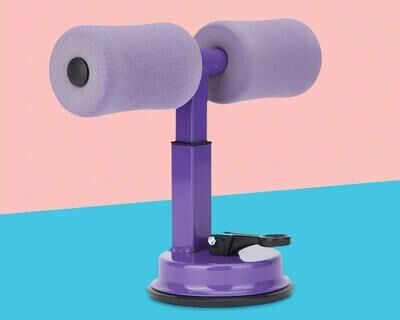 Uplift Essentials Multifunctional Abdominal Exercise Aid Adjustable Height Suction Cup Fitness Equipment purple